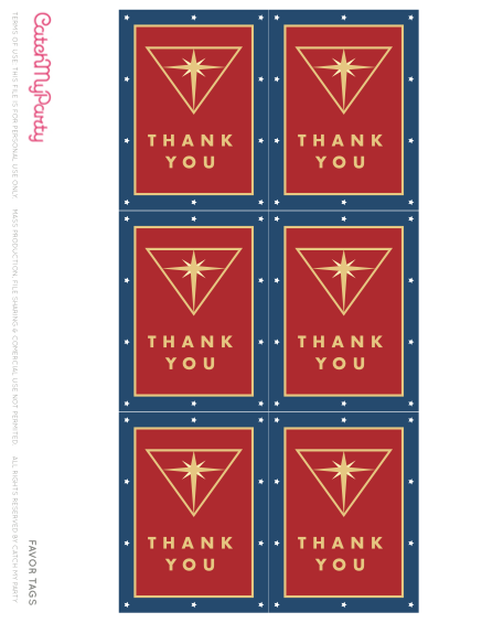 Free Wonder Woman Birthday Party Printables Favor Tags CatchMyParty 