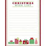FREE Printable Letter To Santa Christmas Wish List And Tag Label