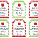 You Are Awesome To The Core Gift Tags Printable Teacher Appreciation