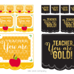 Teacher You Are Gold Teacher Appreciation Printables By Kiki And