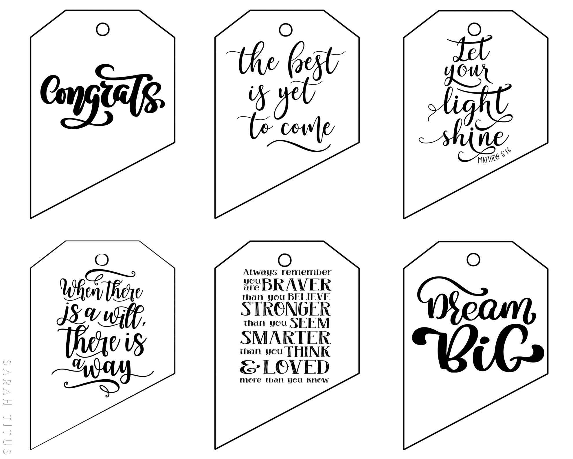 Free Printable Graduation Gift Tags Sarah Titus From Homeless To 8