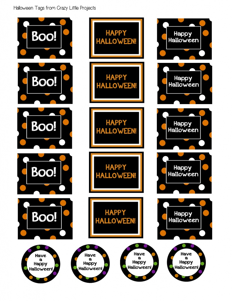 Halloween Treat Buckets Printable Halloween Gift Tags