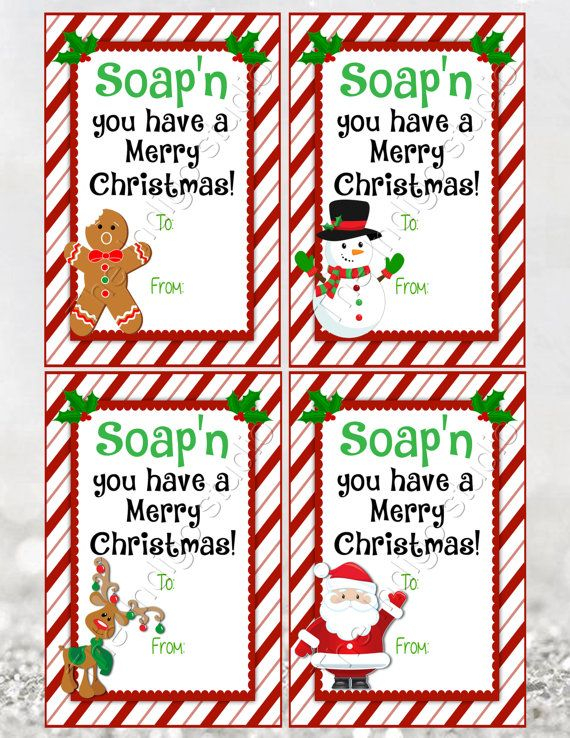Hand Soap Gift Tag Digital Printable 4 Different Designs Etsy Hand 