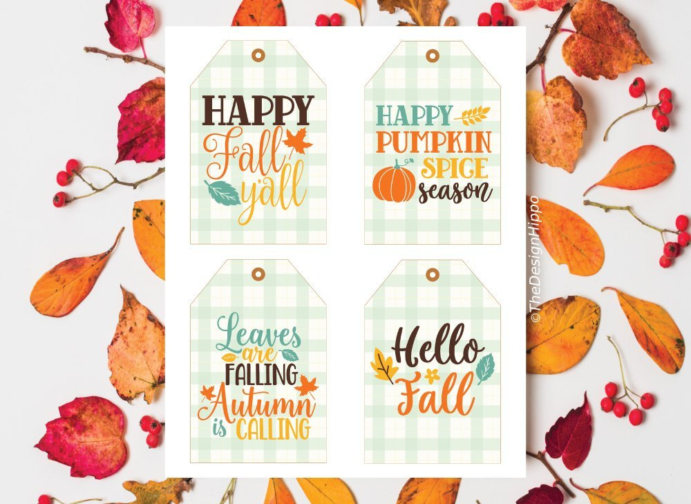 20 Free Printable Fall Gift And Favor Tags To Welcome Autumn