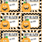 Cute Pumpkin Happy Halloween Tags Printable By Pinkowlpartydesign
