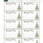 Happy Holidays Gift Tags Free Printable