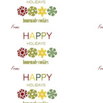 Happy Holidays Label Templates Free Holiday Labels Free Printable