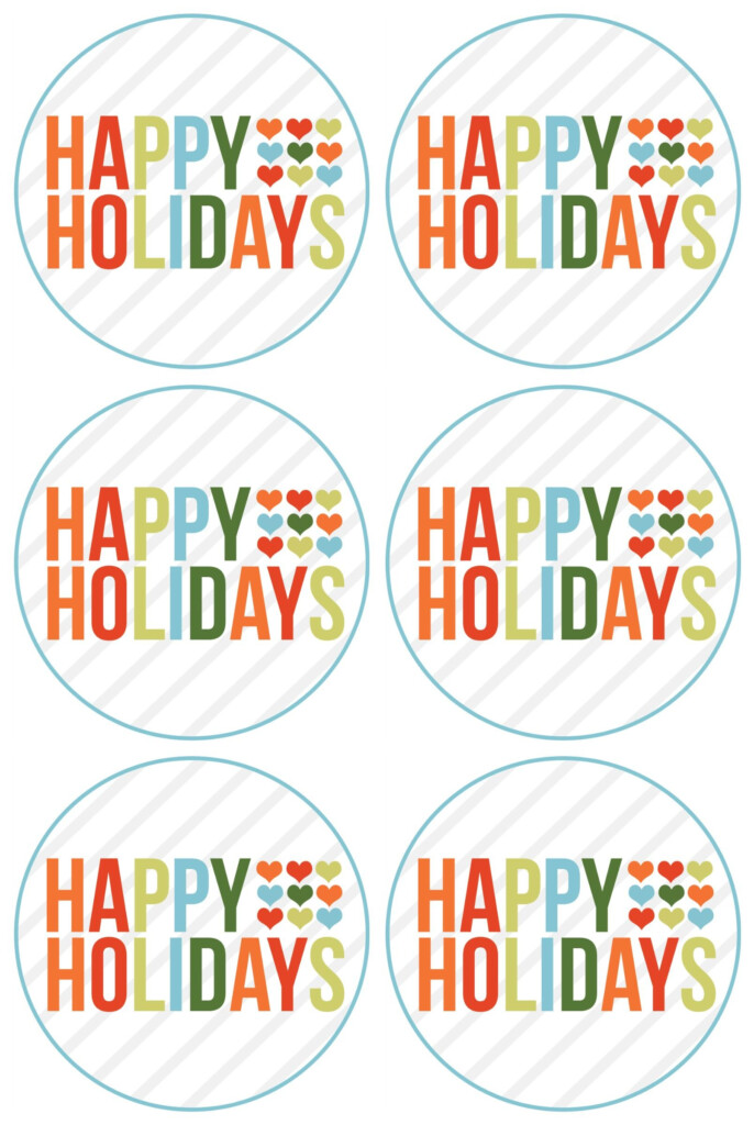 Happy Holidays Free Printable rejoi Christmas Gift Tags Printable 