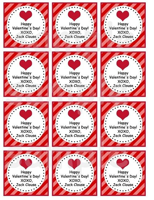  Printable Happy Valentines Day Gift Tags Happy Valentines Day 