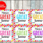 Have A Great Summer Gift Tag End Of School Summer Break Etsy