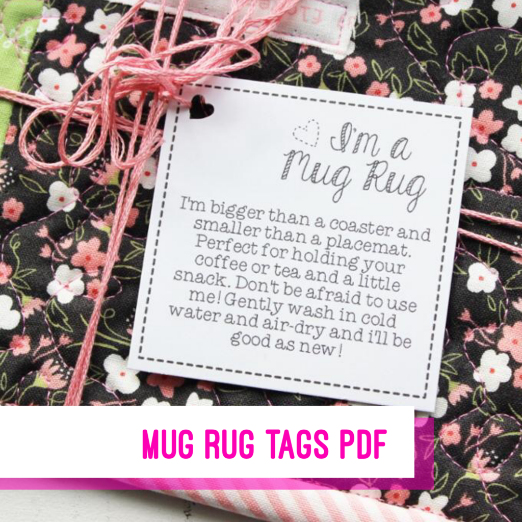 Mug Rug Tags Printable PDF Payhip