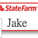 1 JAKE From State Farm Halloween Costume Name Badge Tag With A