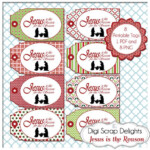 Jesus Is The Reason Printable Christmas Labels Tags DIY You