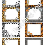 Zoo Animal Jungle Safari Themed Classroom Name Tags Labels Jungle