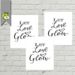 Let Love Glow Tags for Your Glow Sticks Instant Digital Download