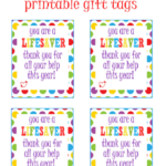 Lifesaver Gift Tag Printable Leah With Love Nurse Appreciation