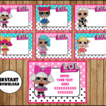 LOL Surprise Dolls School Label Name Label Name Tag Sticker Back