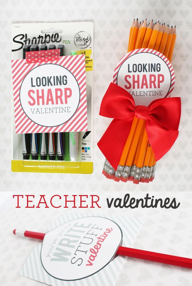 Looking Sharp Teacher Valentine Printable Tags Valentines Printables 