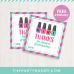 Mani Thanks Teacher Appreciation Favor Tag Printable FREE Download