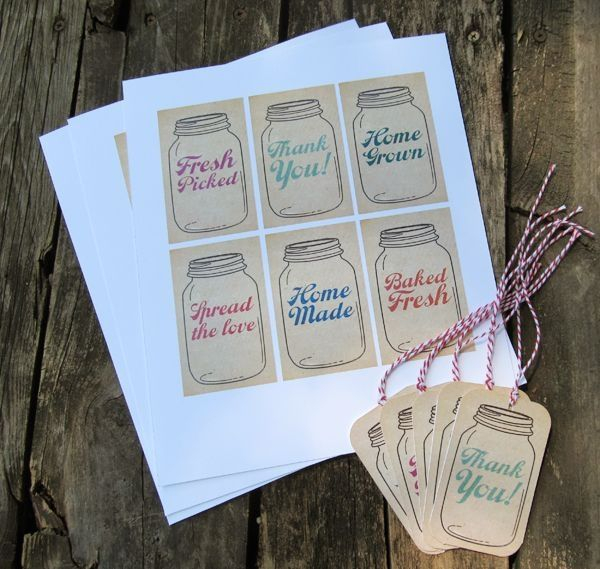 Free Printable Mason Jar Tags By Rumay niekerk Mason Jar Gift Tags 