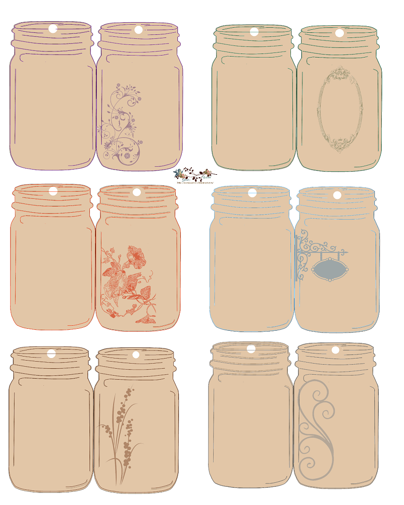 Free Printable Mason Jar Foldable Tags For Gifts Craft Nerd Girl