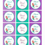 The Little Mermaid Themed Thank You Tags INSTANT DOWNLOAD