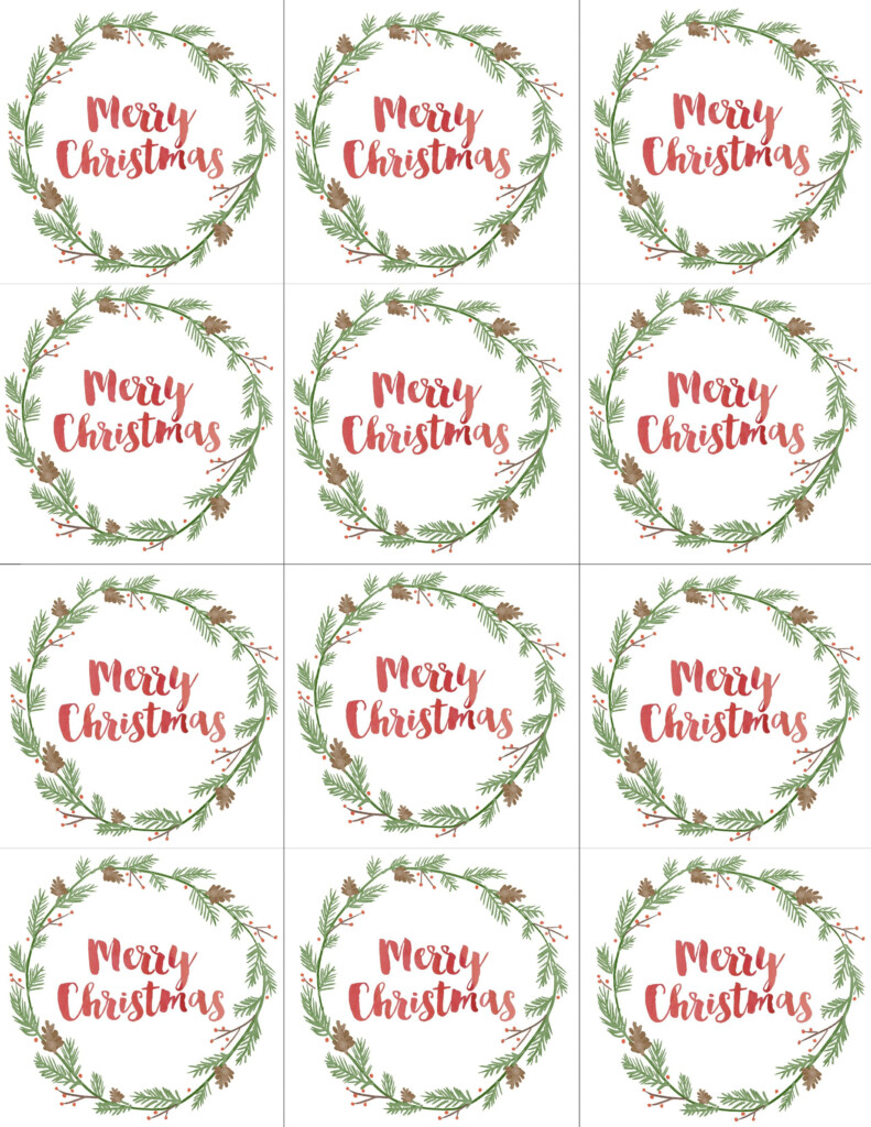 Hand Painted Gift Tags FREE Printable Christmas Gift Tags Printable 