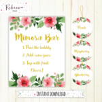 Free Mimosa Bar Printable Free Printable