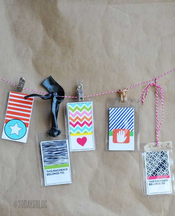 Free Printable Backpack Tags Backpack Tags Back To School Backpacks 