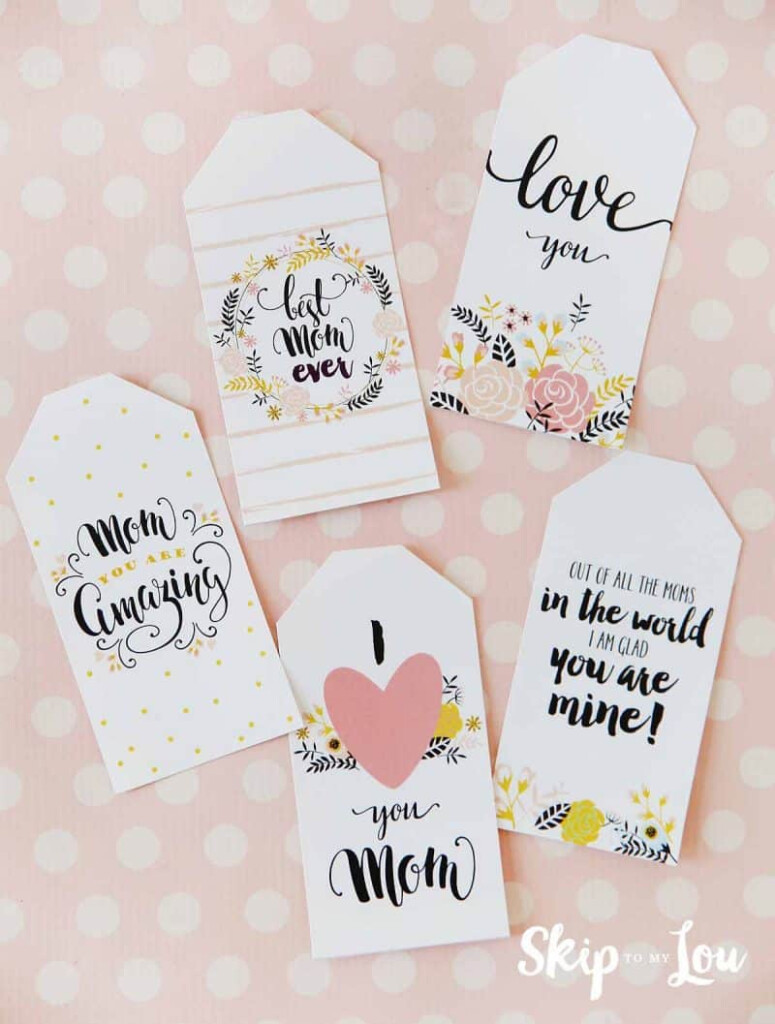 6 Beautiful FREE Printable Mothers Day Tags For Your Gifts 