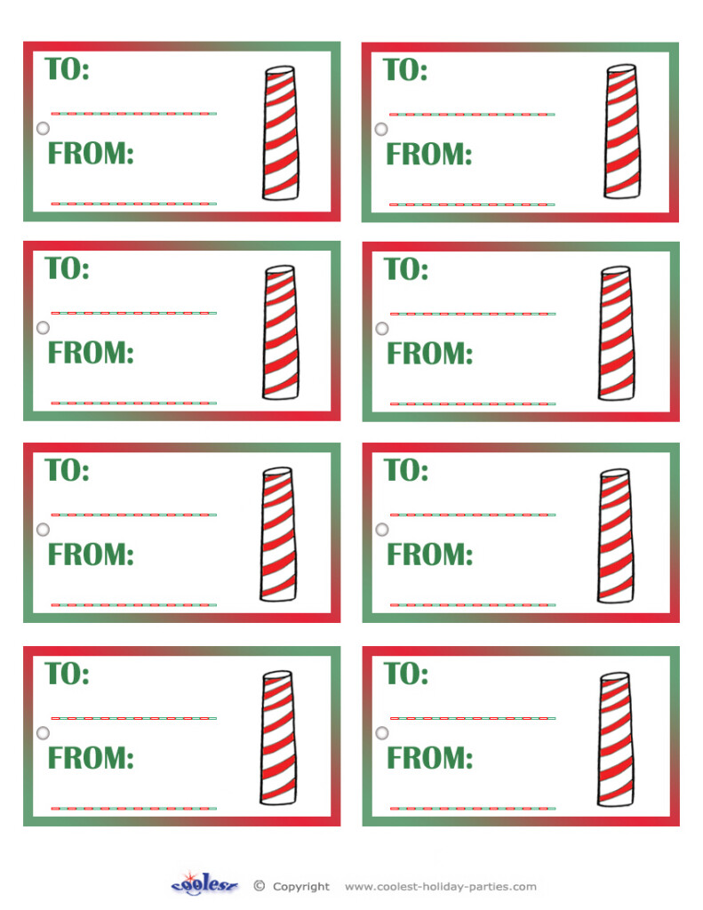 Printable Colored North Pole Gift Tags Coolest Free Printables