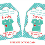 Nurse Thank You Tags Printable Doctor Appreciation Favor Etsy Nurse