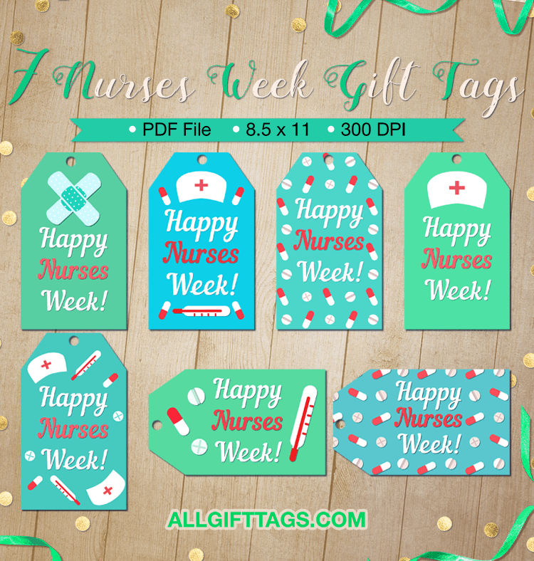 Printable Nurses Week Gift Tags Get Them In PDF Format At Http 