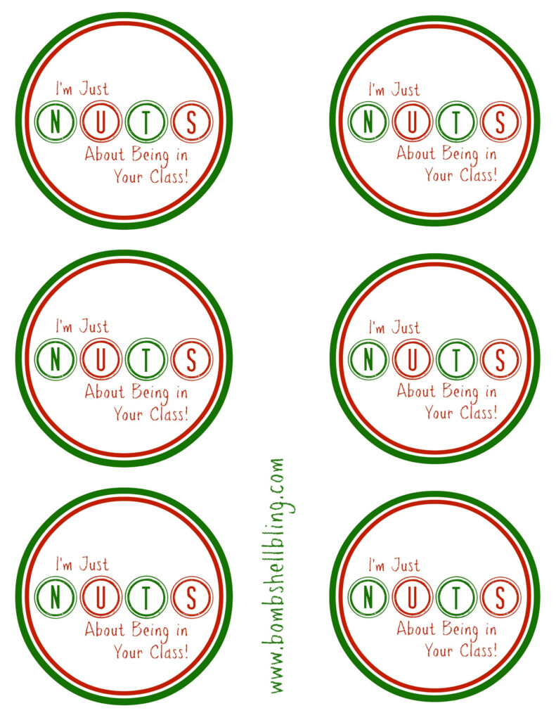  I m Just NUTS About Your Class Teacher Gift Printable