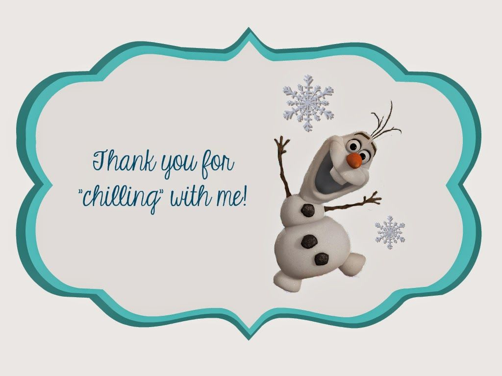 Frozen Thank You Tags With Images Thank You Tags Olaf Pictures