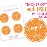 Orange You Glad It s Summer Gift Idea Diy Teacher Gifts Teacher