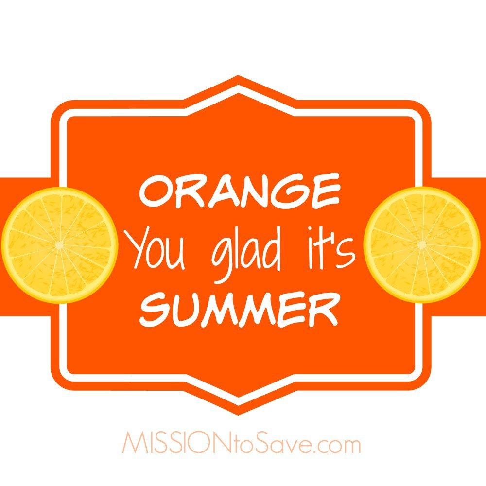 Orange You Glad It s Summer Printable Gift Tags Gift Tags Printable 