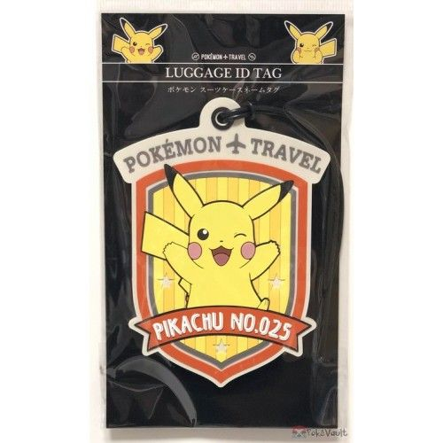 Pokemon Center 2017 Pikachu Large Size Rubber Luggage Name Tag Version 