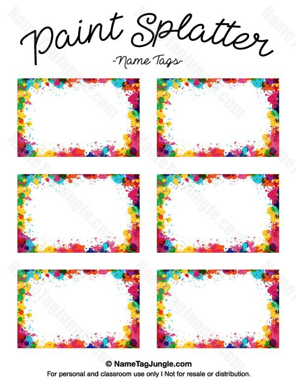 Resultado De Imagen Para Name Tags Templates Tag Template Free 