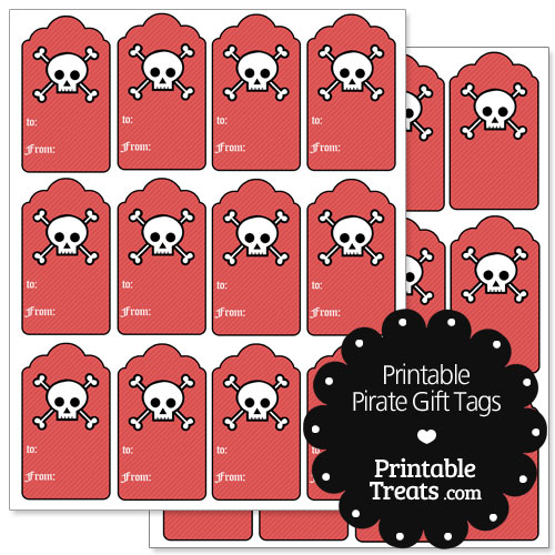 Printable Pirate Gift Tags Printable Treats