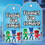 Pj Mask Thank You Tags Printable