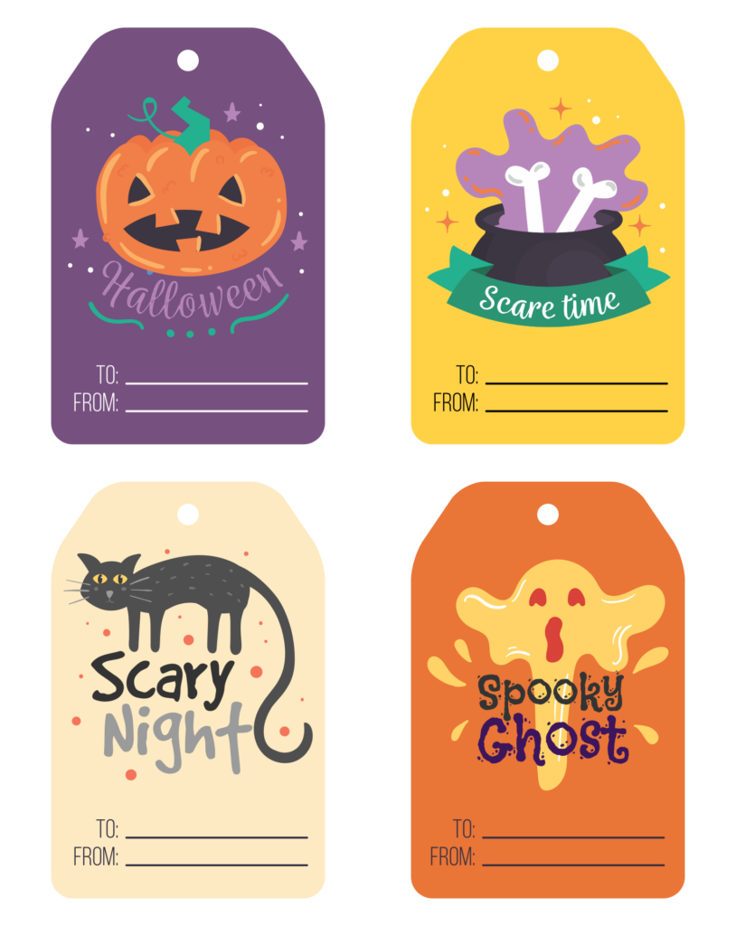 8 Best Free Halloween Printable Gift Tags Printablee