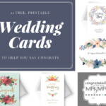 Say Congrats With A Free Printable Wedding Card Free Wedding Cards