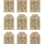 Wedding Favor Labels Template New Printable Wedding Favor Tags Thank