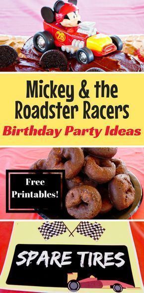 Mickey And The Roadster Racers Birthday Party FREE Printables Cars