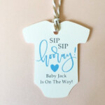 Baby Shower Sip Sip Hooray Tags 12 Tags For 5 2 Flat Rate Shipping