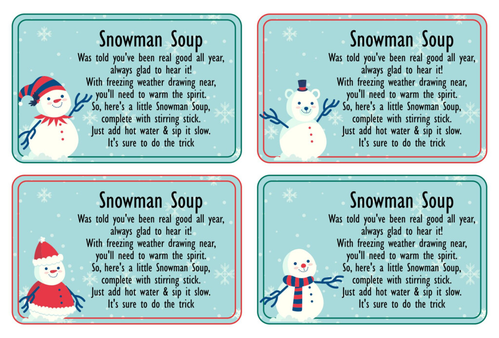 6 Best Free Printable Snowman Soup Labels Printablee