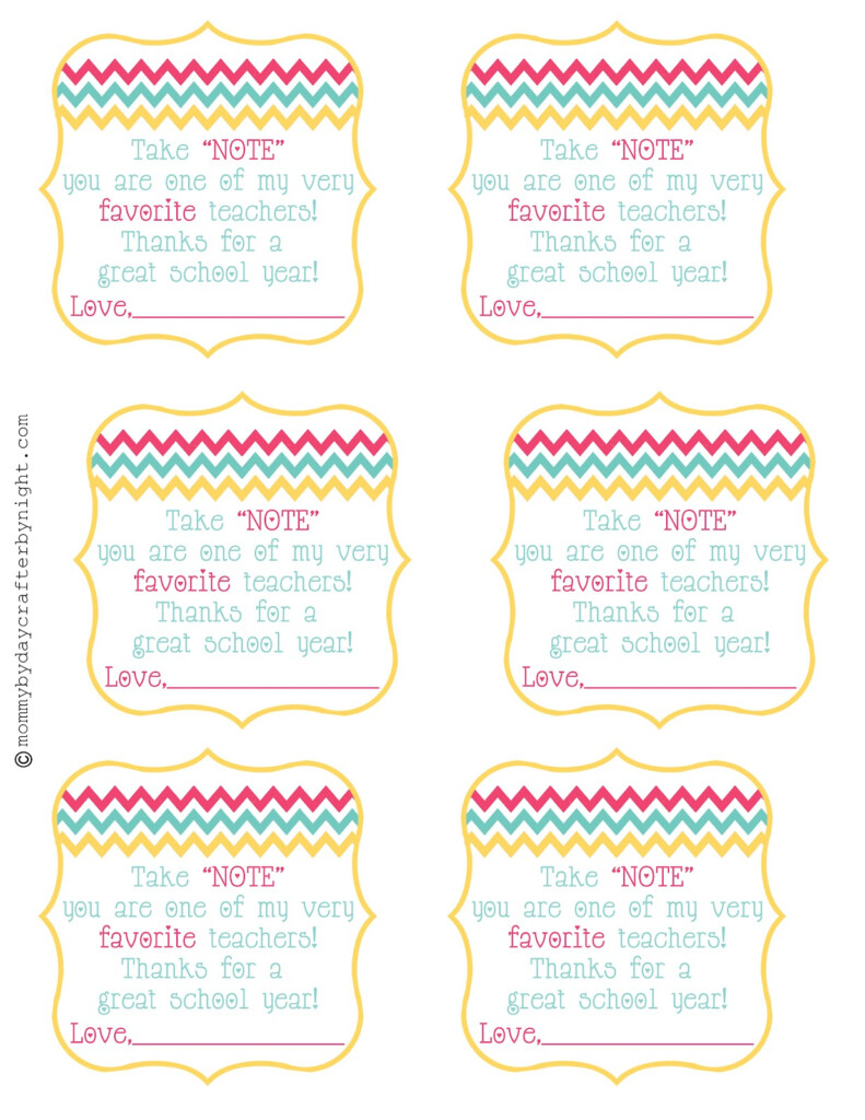 Teacher Gift Idea Free Printable Teacher Appreciation Skip To My Lou