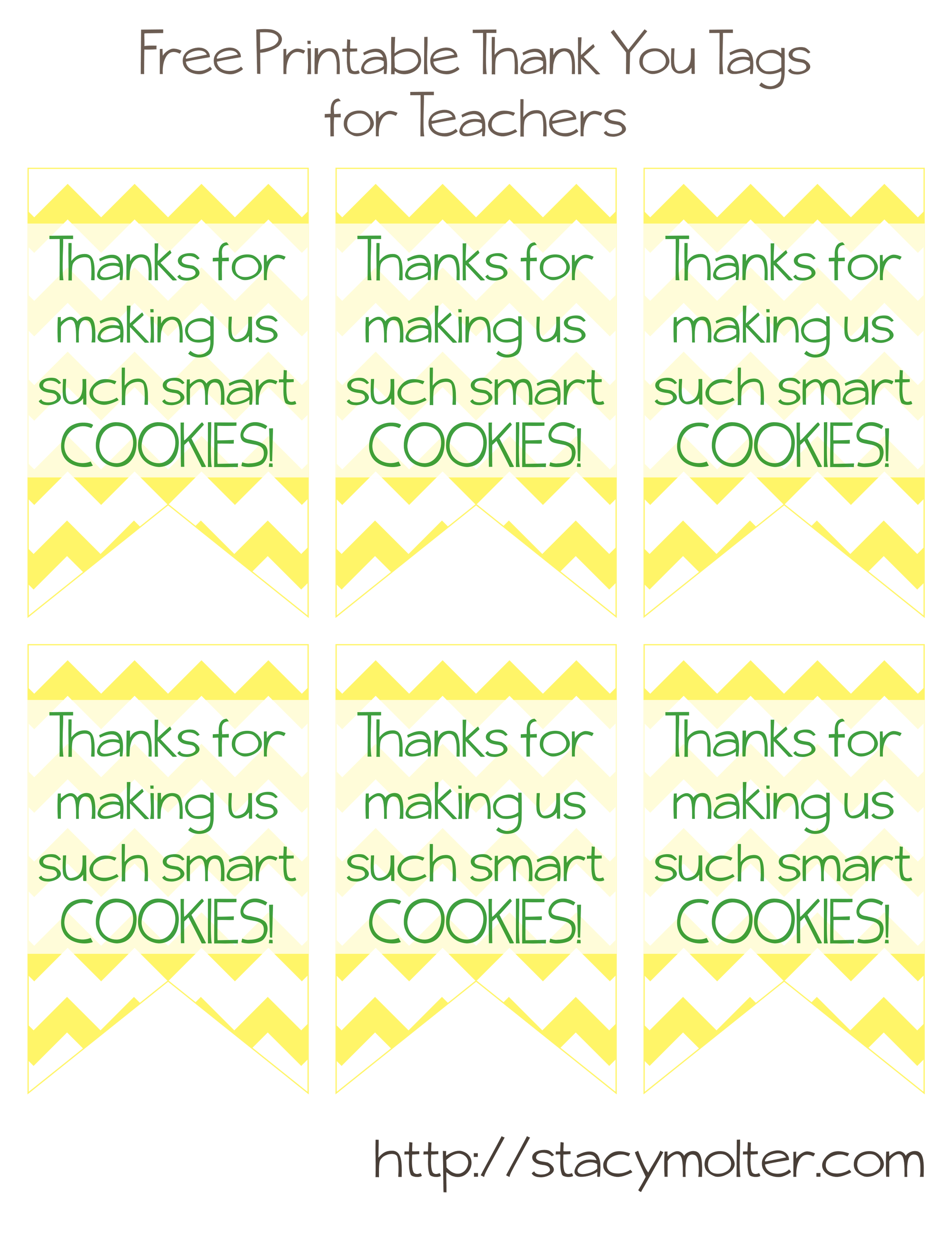 Free Printable Thank You Tags For Teacher s Gifts California