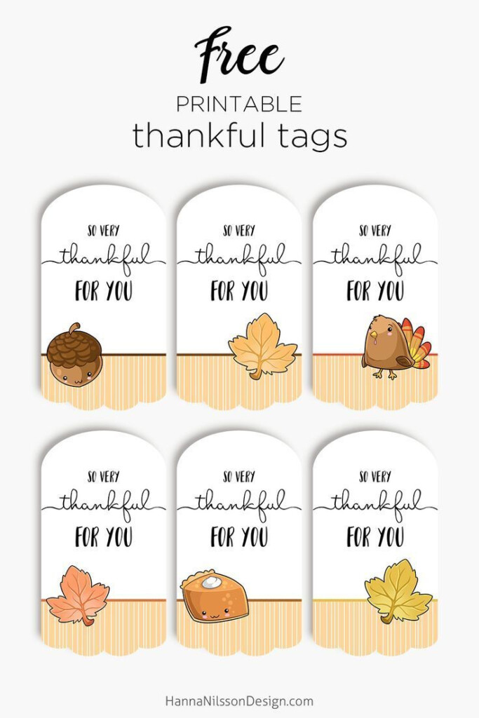 Thankful For You Tags Free Printable Tags For Thanksgiving Gifts 